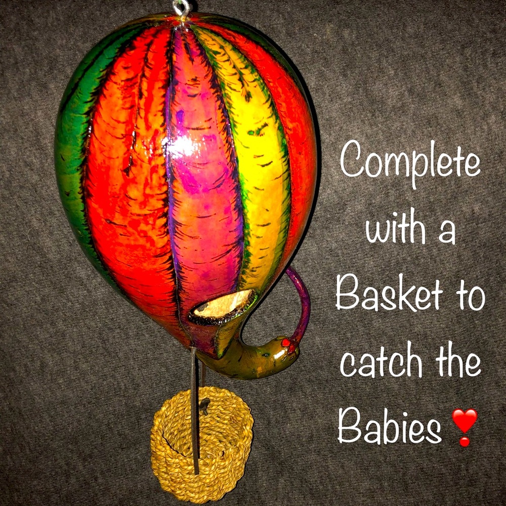 ❣️ CREATIVE IDEA for Gourds that DON’T SIT ❣️
Make a HOT AIR BALLOON BIRDHOUSE - Picture 2 of 5